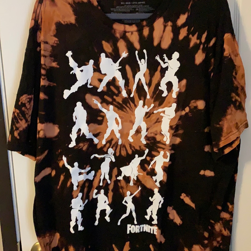 Bleach Tie Dye Fortnite T-shirt